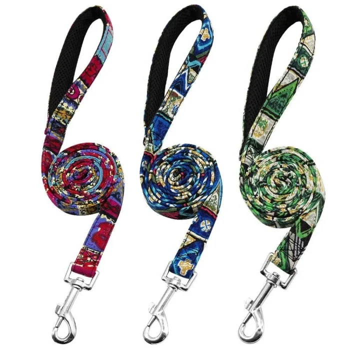 ⭐️Pawsome Pets⭐️ - Artistic Dog Lead - Blue