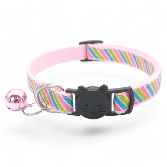 ⭐️Pawsome Pets⭐️ - Candy Cane Breakaway Safety Kitten Collar - Pink