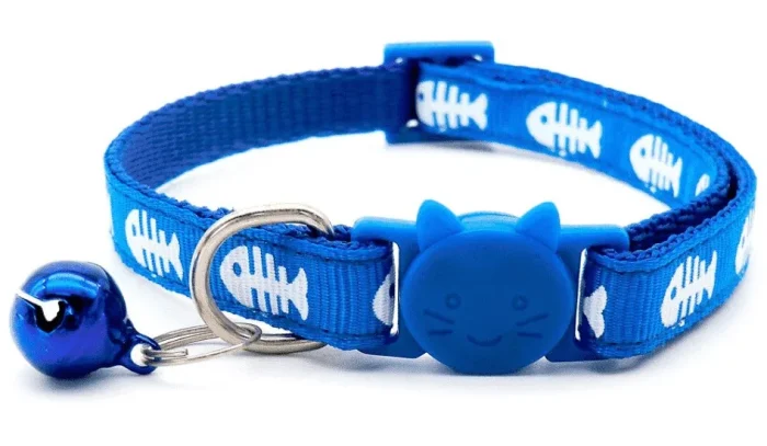 ⭐️Pawsome Pets⭐️ - Fish Breakaway Safety Kitten Collar - RoyalBlue