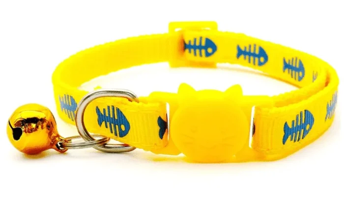 ⭐️Pawsome Pets⭐️ - Fish Breakaway Safety Kitten Collar - Yellow