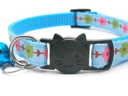 ⭐️Pawsome Pets⭐️ - Flower Breakaway Safety Cat Collar - DodgerBlue
