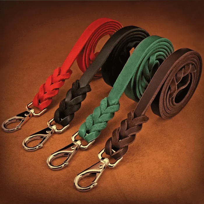 ⭐️Pawsome Pets⭐️ - Heavy Duty Leather Dog Lead - Black