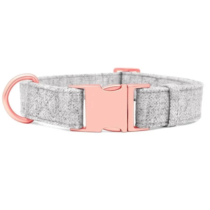 ⭐️Pawsome Pets⭐️ - Hemp Boutique Dog Collar - LightGray / S / No