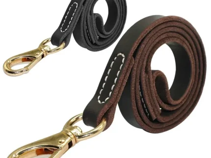 ⭐️Pawsome Pets⭐️ - Leather Estate Dog Lead - Black