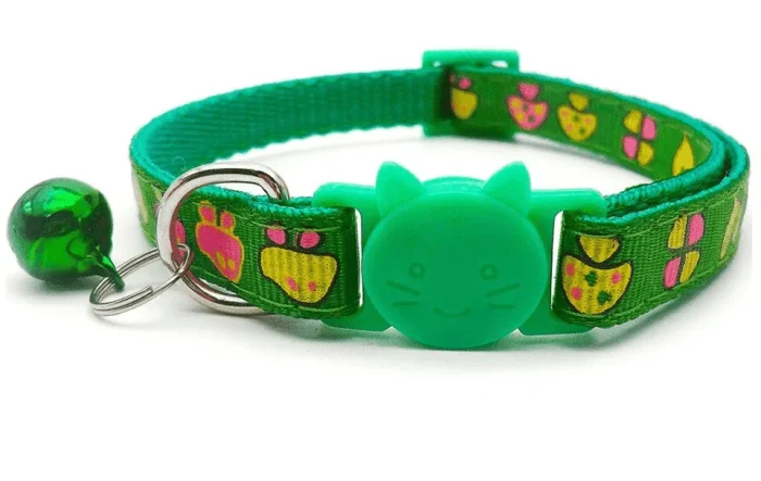⭐️Pawsome Pets⭐️ - Mushroom Breakaway Safety Cat Collar - Green