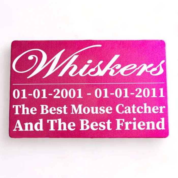 ⭐️Pawsome Pets⭐️ - Pet Memorial Plaque - DeepPink / Indoor