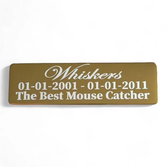 ⭐️Pawsome Pets⭐️ - Pet Memorial Plaque Mirror Stainless - Gold / Indoor