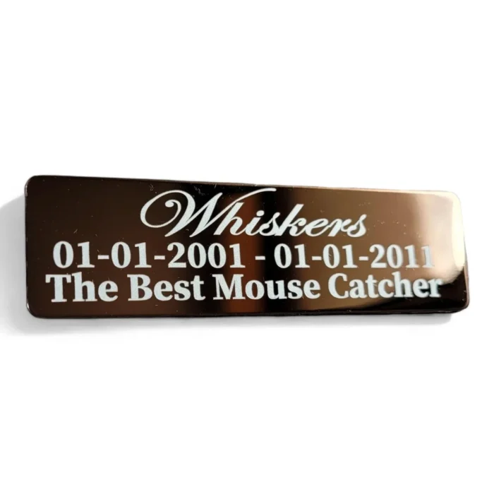 ⭐️Pawsome Pets⭐️ - Pet Memorial Plaque Mirror Stainless - LightSalmon / Indoor