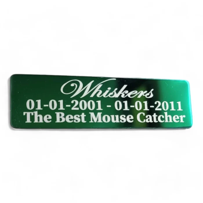 ⭐️Pawsome Pets⭐️ - Pet Memorial Plaque Mirror Stainless - MediumSeaGreen / Indoor