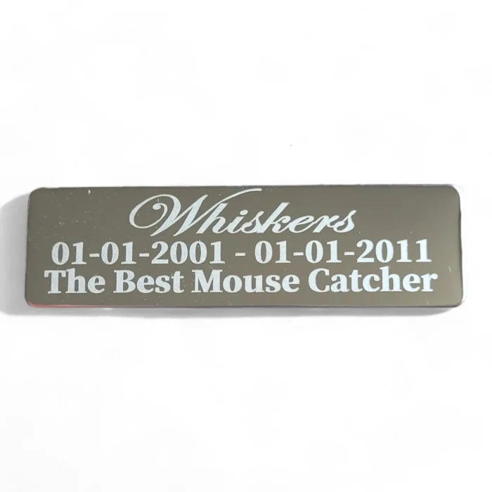 ⭐️Pawsome Pets⭐️ - Pet Memorial Plaque Mirror Stainless - Silver / Indoor