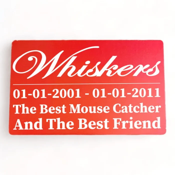 ⭐️Pawsome Pets⭐️ - Pet Memorial Plaque - Red / Indoor