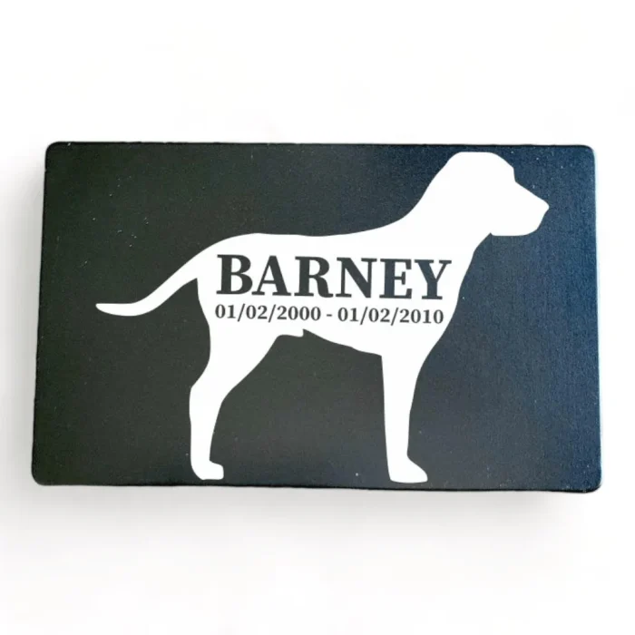 ⭐️Pawsome Pets⭐️ - Pet Memorial Plaque Silhouette - Black / Dog / Indoor