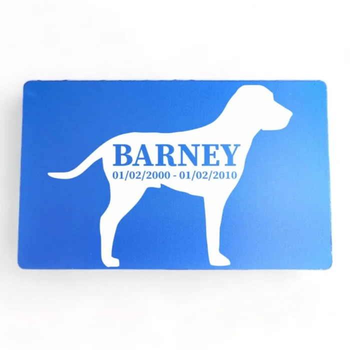 ⭐️Pawsome Pets⭐️ - Pet Memorial Plaque Silhouette - RoyalBlue / Dog / Indoor