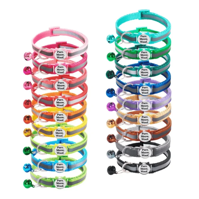 Reflective Breakaway Safety Cat Collar - ⭐️Pawsome Pets⭐️