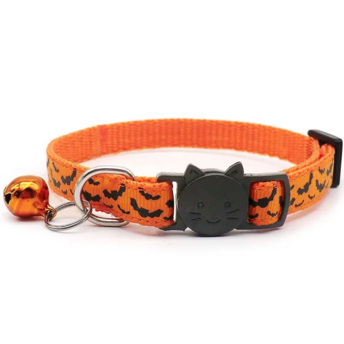 ⭐️Pawsome Pets⭐️ - Spooky Collection Breakaway Safety Kitten Collar - Bats