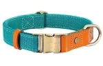 ⭐️Pawsome Pets⭐️ - Two Tone Executive Dog Collar - DarkCyan / S / No