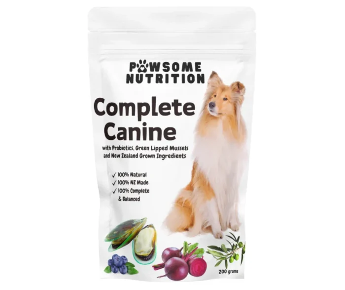 Pawsome Nutrition Complete Canine 200g – Dog Supplement NZ - Image 1