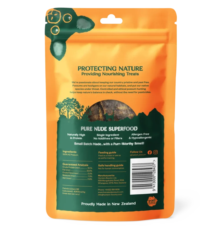 The Naked Possum Cat Treats 60 Grams The Naked Possum Cat Treats 60 Grams