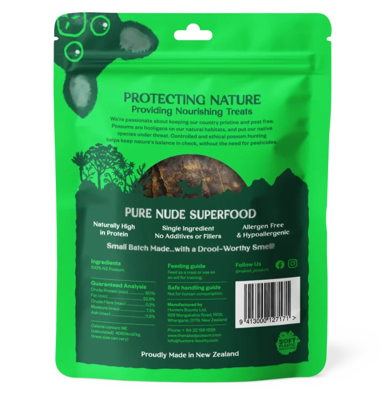 The Naked Possum Dog Treats 20 Pieces The Naked Possum Dog Treats 20 Pieces