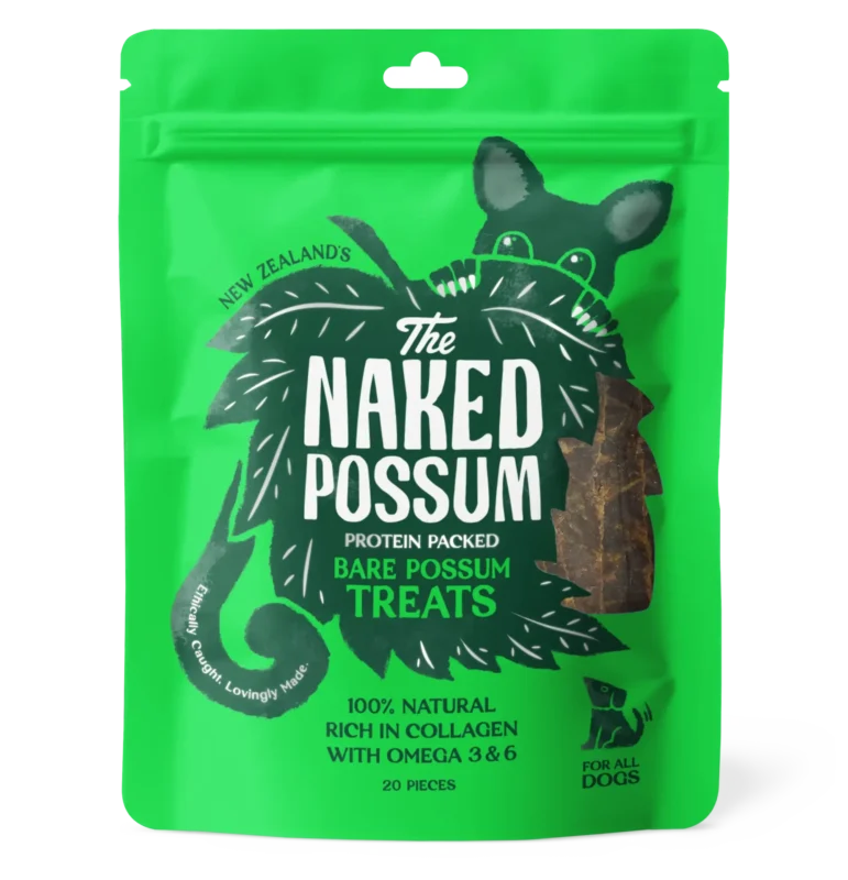 The Naked Possum Dog Treats 20 Pieces